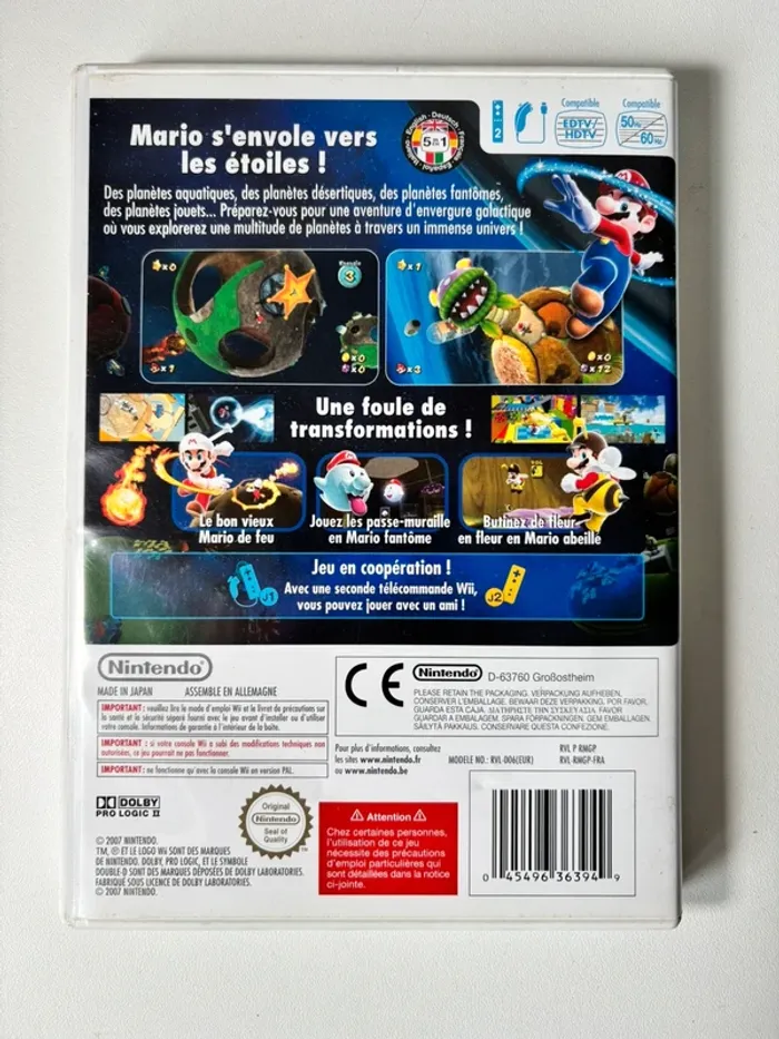 Super Mario galaxy Nintendo wii complet PAL FR - photo numéro 2