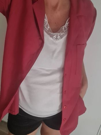 Veste chemise vintage rouge Taille 3