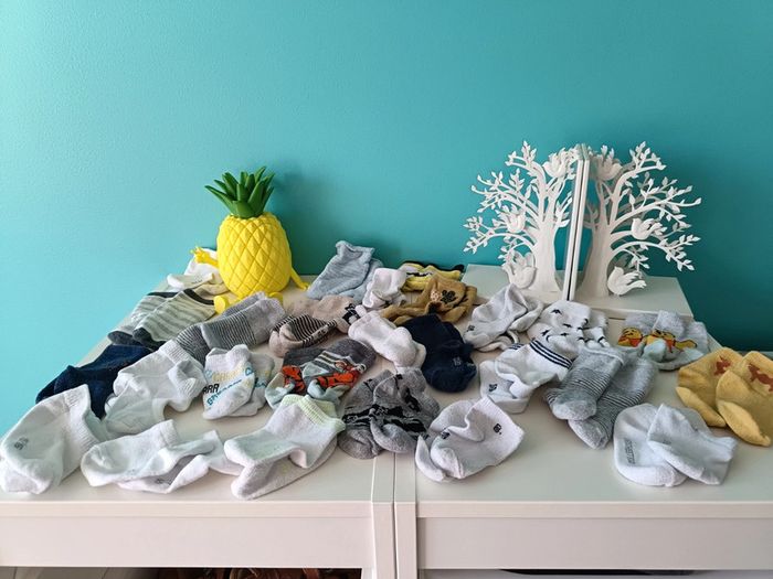 26 paires chaussettes 0/6 mois