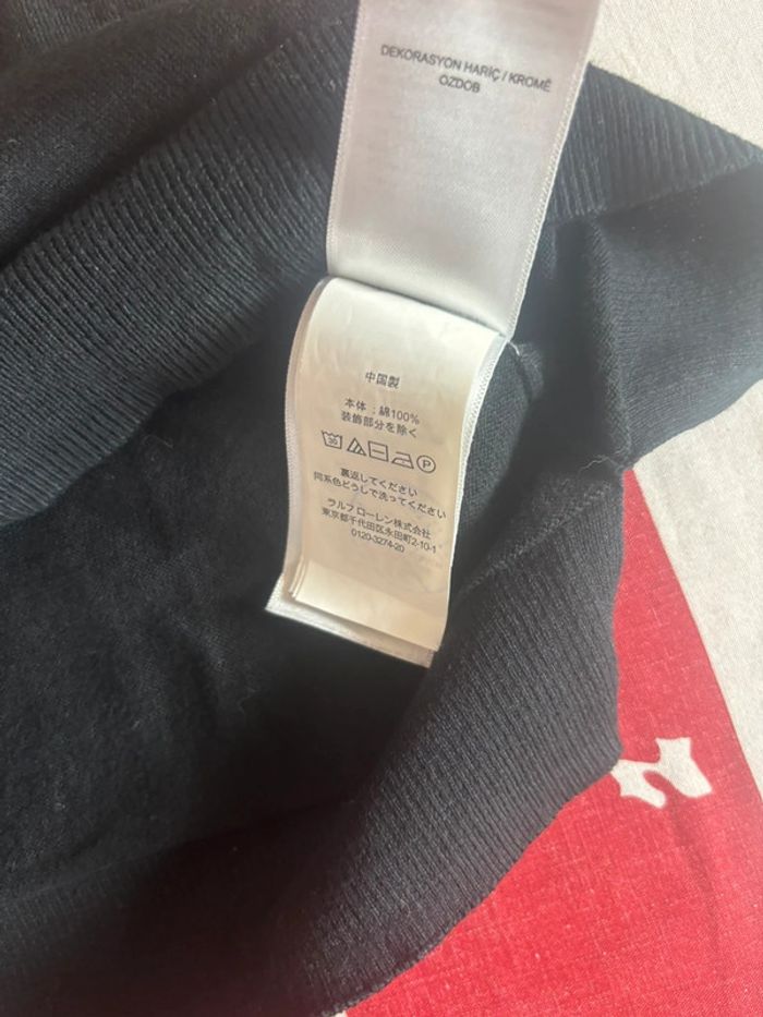 Sweat Ralph Lauren taille S noir logo blanc - photo numéro 9