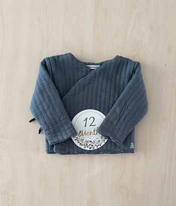Gilet cache cœur molletonné lulu castagnette 12 mois 74 cm