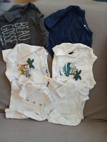 Lot de 6 haut a manche long bébé garçon  🚼 