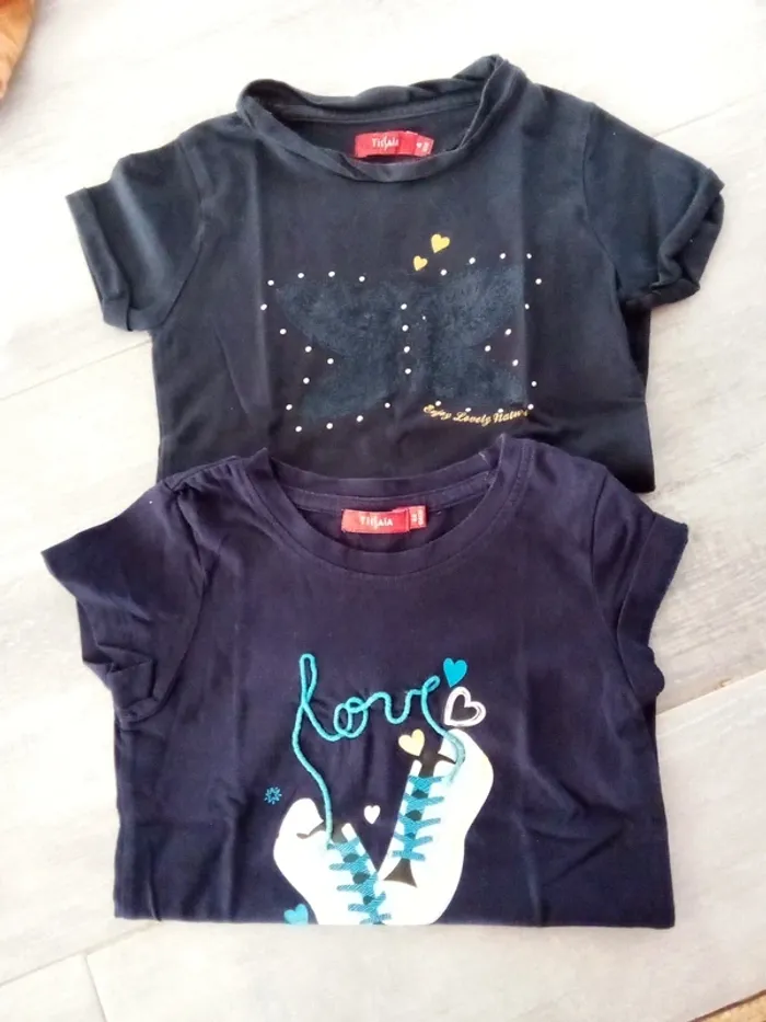 Tee shirts manche courte fille