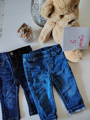 Lot 2 jeans Obaïbi Tape à l'œil 6 mois