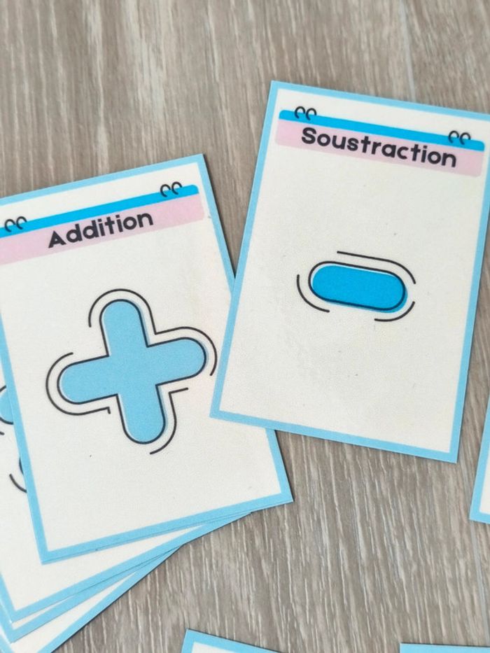 24 cartes chiffres et symboles - photo numéro 7