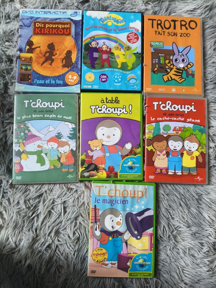Lot de 7 DVD enfants – T’choupi, Trotro, Teletubbies Universal