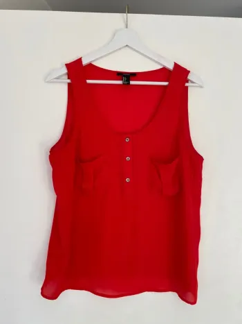 Débardeur orange Forever21 L