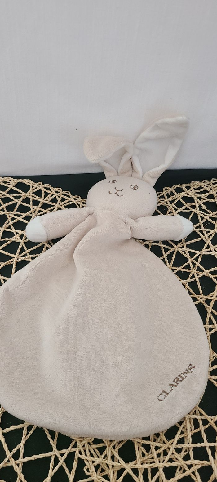 Doudou plat lapin beige CLARINS - photo numéro 2