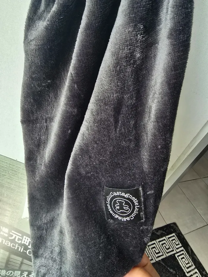 Pull à capuche polaire gris foncé Lulu Castagnette – Taille unique - photo numéro 6