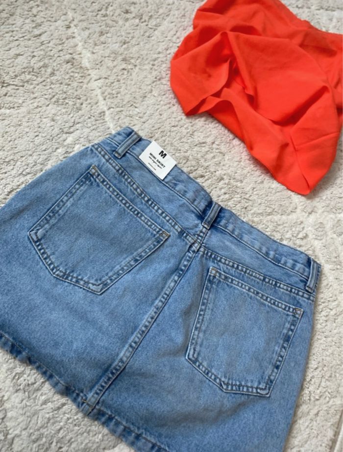 Jupe en jeans MNG taille m - photo numéro 7