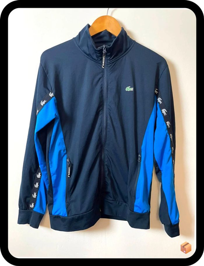 Veste de survêtement Lacoste – Homme – Taille XL – Bleu marine – Style sportif classique