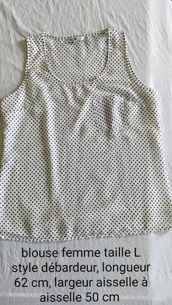 Blouse femme manches débardeur Taille L