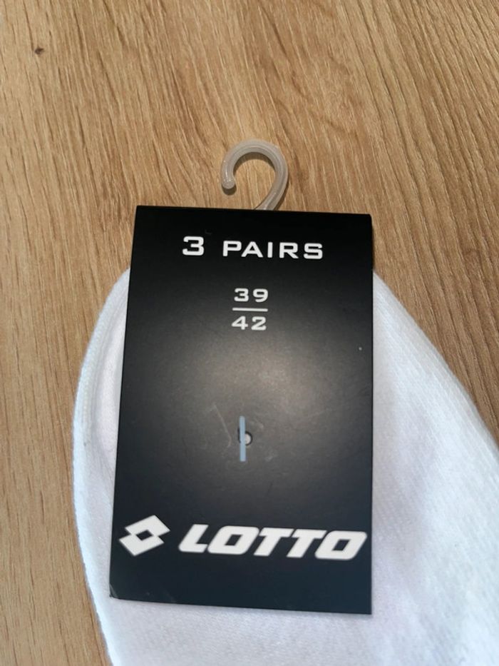 Lot de 3 paires de chaussettes, Lotto , neuves , Taille 39-42 , unisex - photo numéro 2