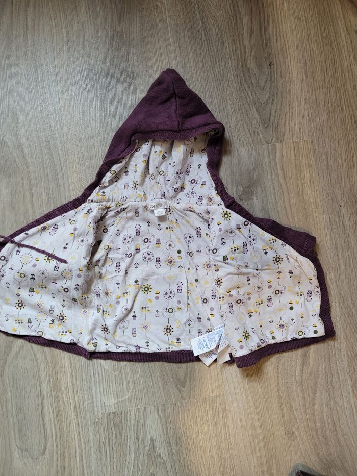 Gilet avec capuche + pantalon velours 1 mois 53 cm Obaibi - photo numéro 6