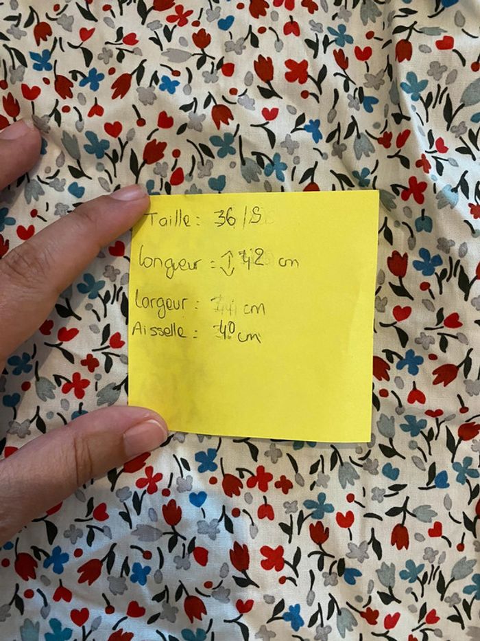 Blouse sans manches fleuri taille 36 Zara - photo numéro 8
