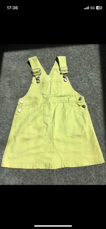Robe salopette verte