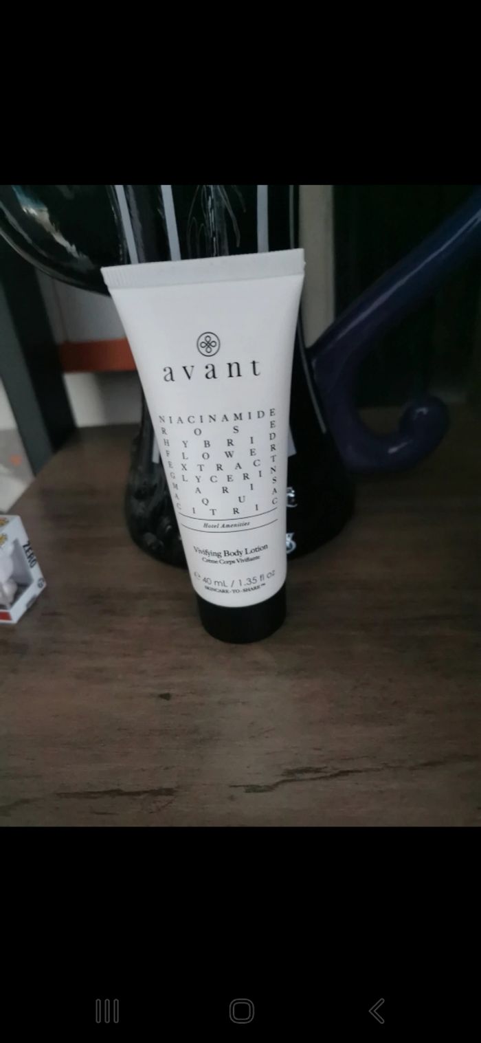 Crème corps avant