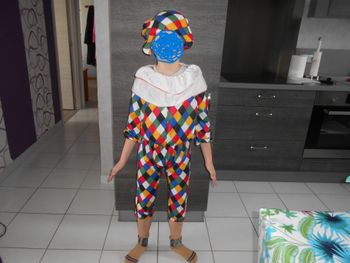 Déguisement Arlequin, taille: 5/7 ans