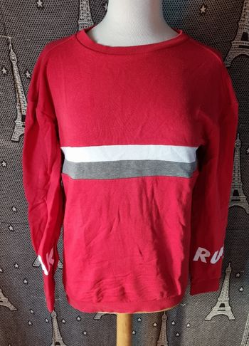 Sweat rouge taille S 16ans mixte