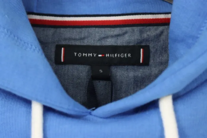 Sweat à capuche Homme ou Femme Tommy Hilfiger bleu – Taille S (taille petit) - photo numéro 2