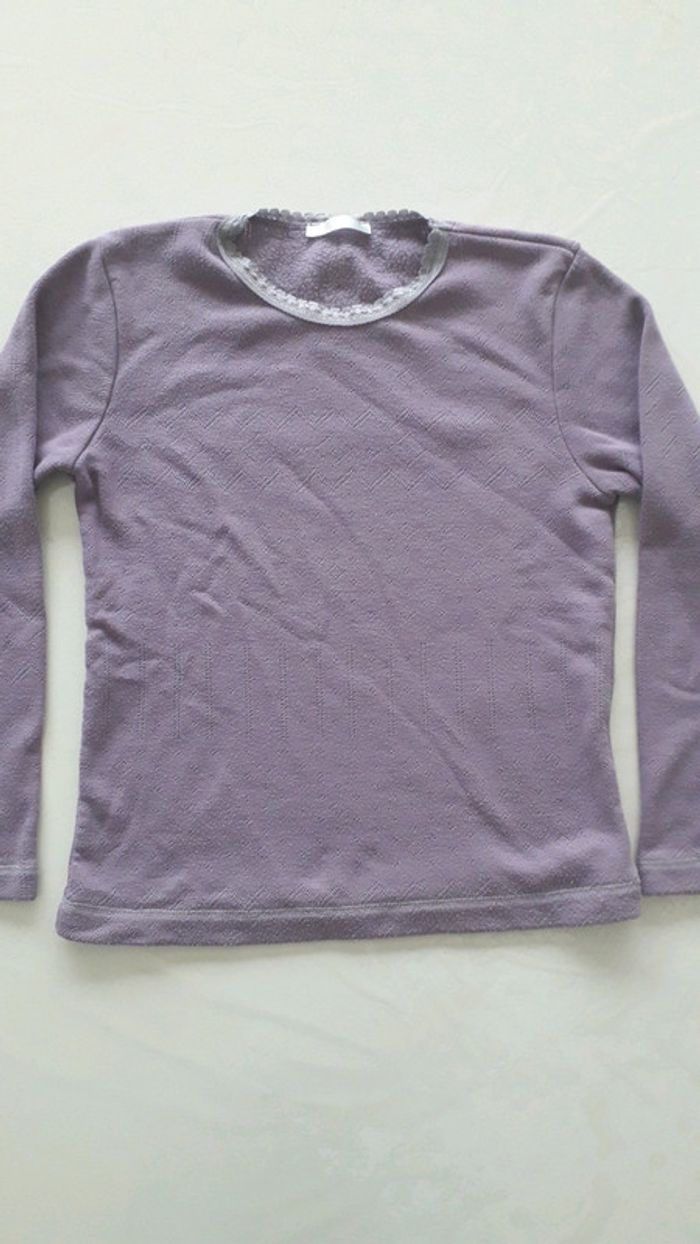 Tee shirt chaud / rembourré fille 8 ans