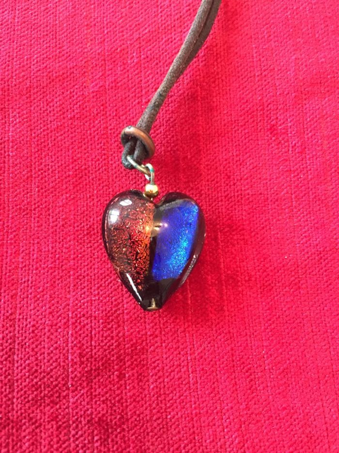 Pendentif cœur coloré - photo numéro 3