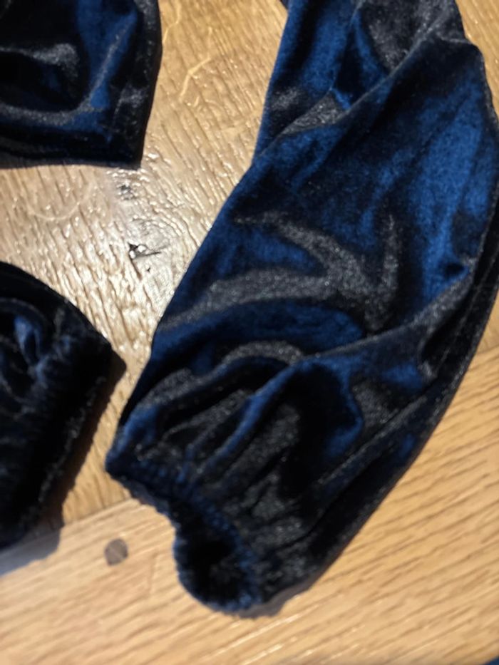 Lot 2 hauts en velours noir taille xs - photo numéro 7