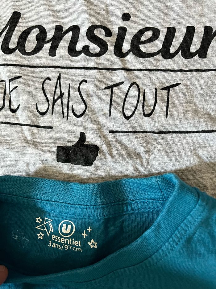 2 tee-shirts 3ans - photo numéro 2