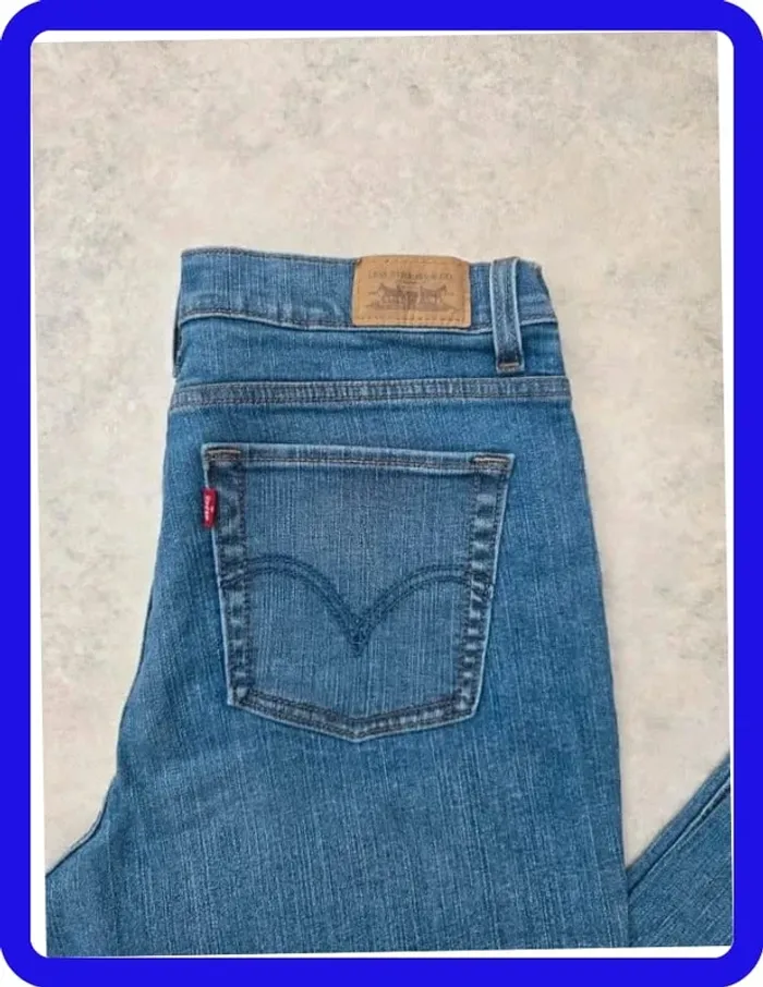 Jean Levi's 512 W30|FR40 coupe droite bleu Femme-Women pan068b - photo numéro 2