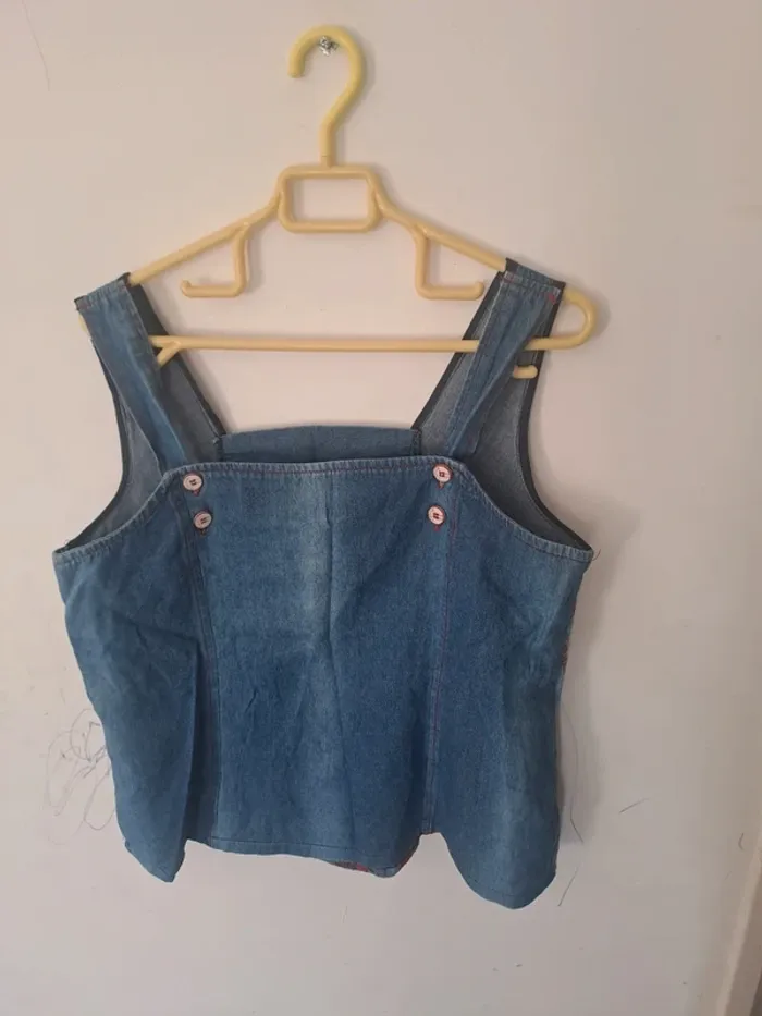 Top vintage en jean S.Quise - photo numéro 11