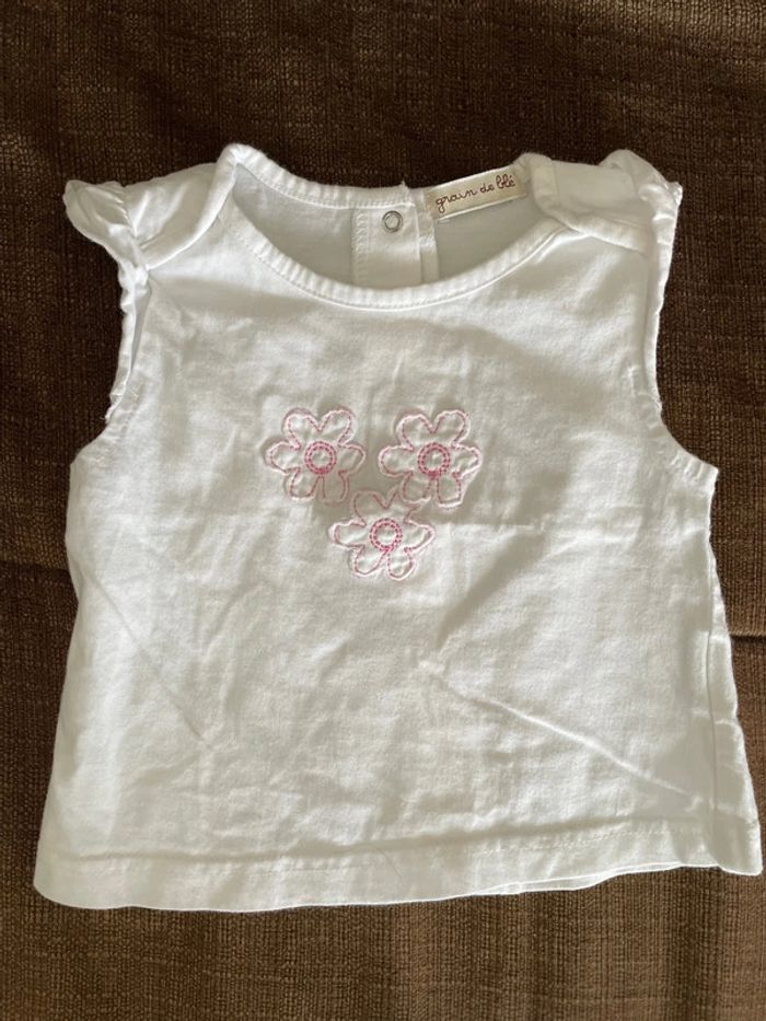 Débardeur bébé blanc