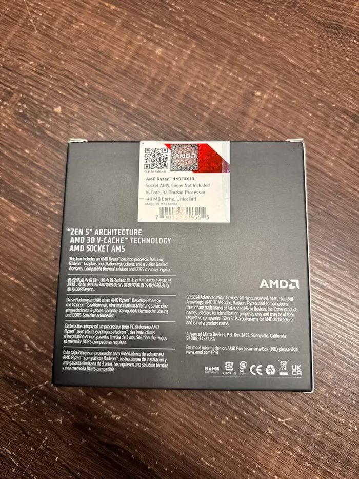 AMD Ry zen 9 9 9 50 X 3D