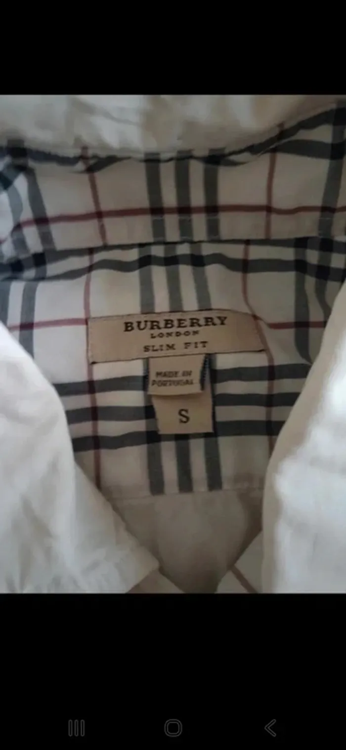 Chemise homme burberry bon etat taille s - photo numéro 2