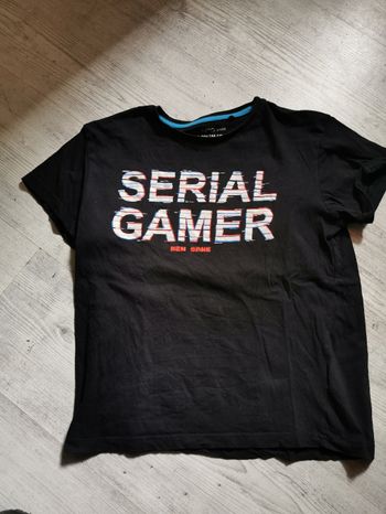 T shirt serial gamer 12 ans marque basic npo junior