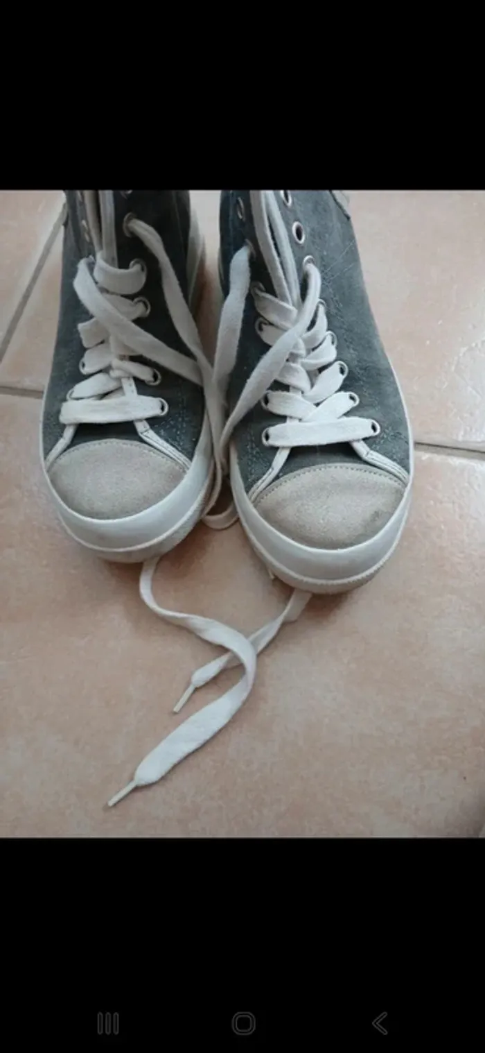 Baskets a talons compensés hapiness - photo numéro 4