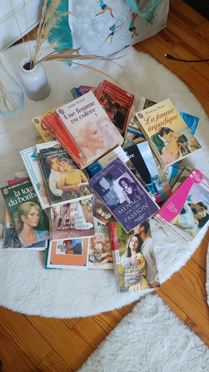 Lot de 48 livres d'amour en bon état Romance