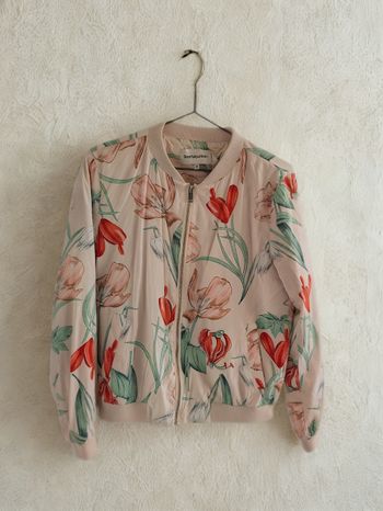 Bomber fleurie rose