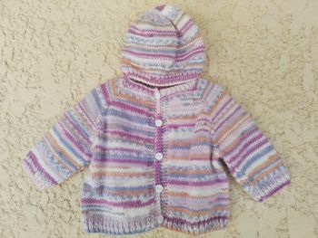 Bébé Layette Ensemble Brassière/Gilet et son Bonnet assorti