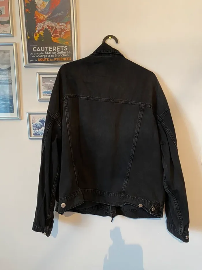 Veste en jean noire - photo numéro 3