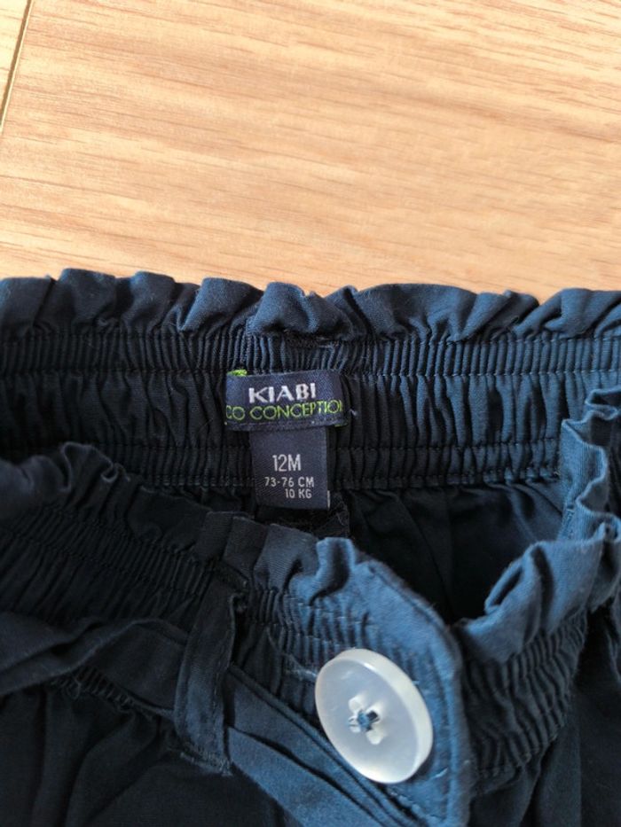 Short bleu marine Kiabi - Taille 12 mois 73-76cm - photo numéro 3
