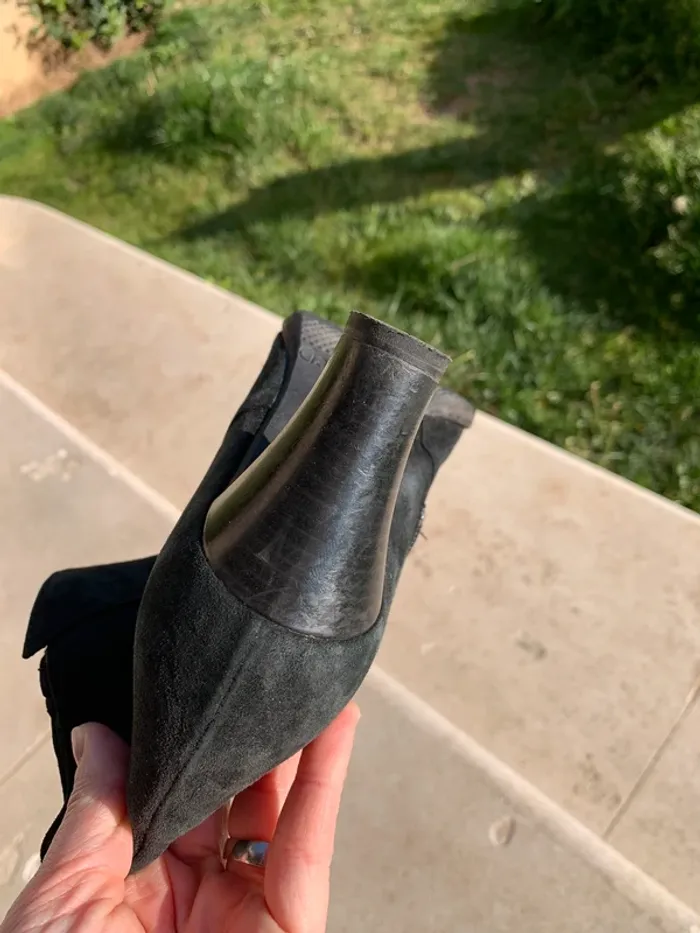Bottines noires taille 37 Gabor en cuir véritable - photo numéro 5