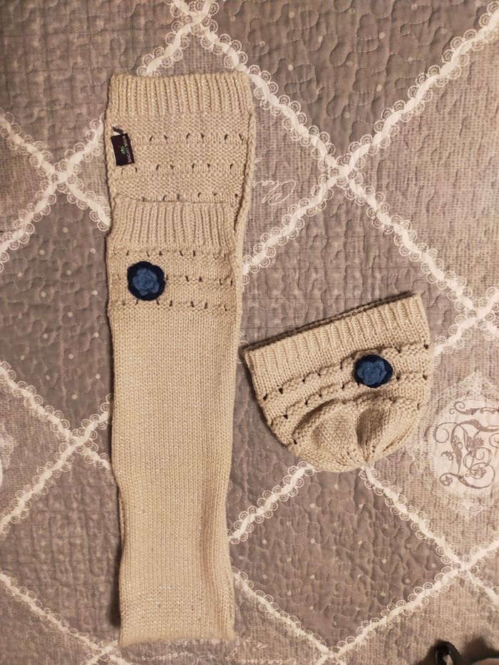 Ensemble bonnet écharpe sergent major pour fille - photo numéro 2