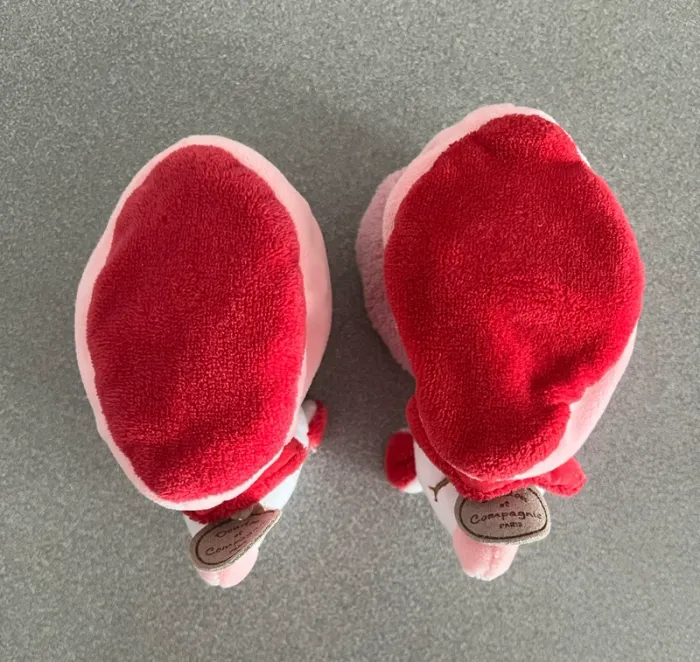 Chaussons hochet souris 0/6 mois Doudou et Compagnie - photo numéro 4