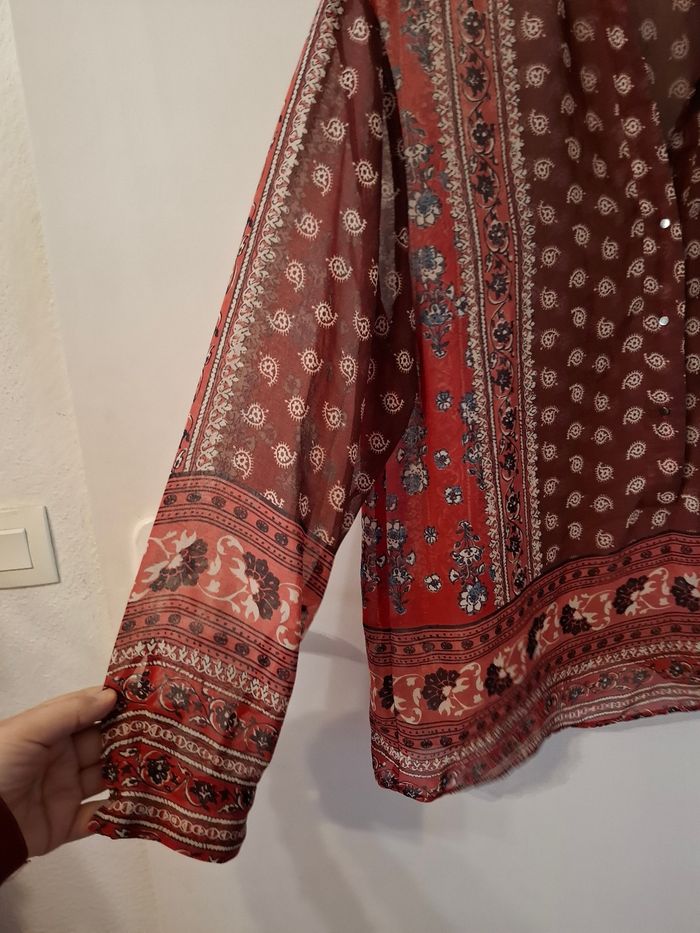 Chemise mango oversize taille 34/36 Étiquette xs mesure dans l'annonce - photo numéro 3
