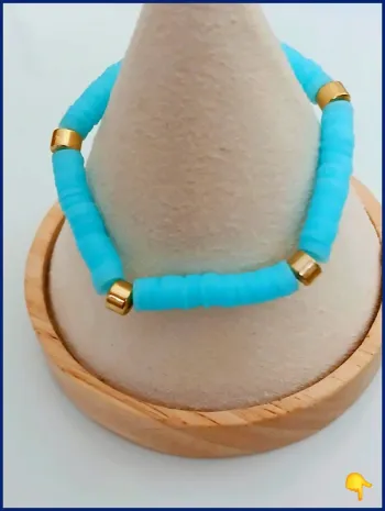 Bracelet perles heishi coloré  tendance été – style bohème