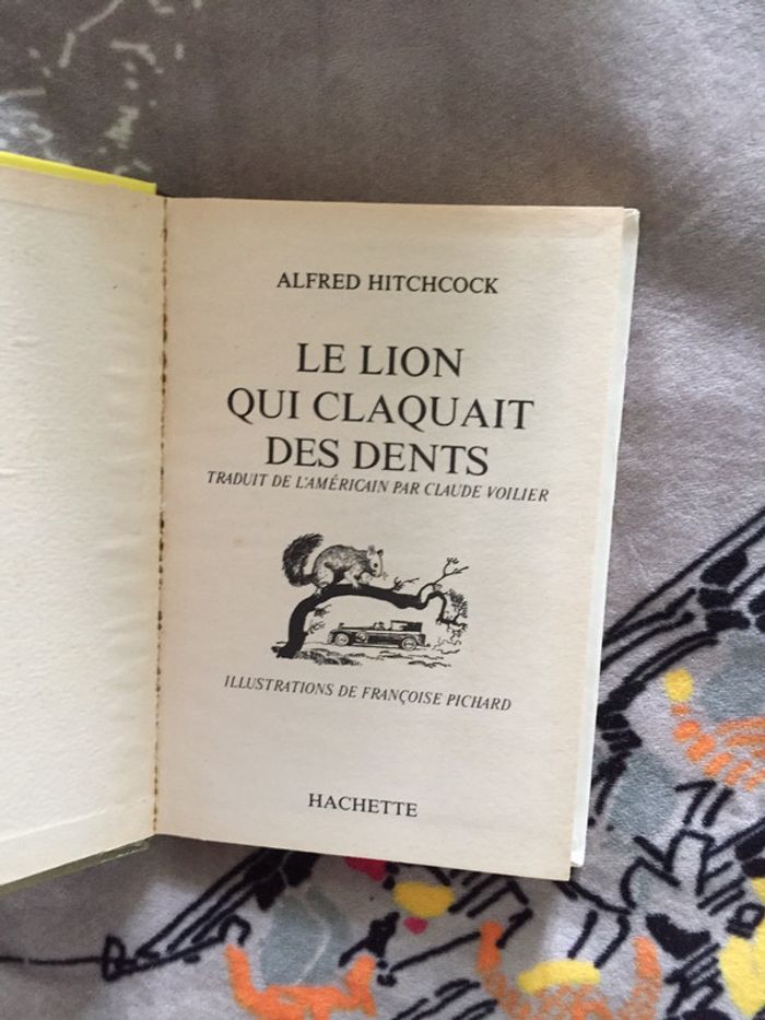 Le lion qui claquait des dents Alfred Hitchcock bibliothèque verte Hachette - photo numéro 7