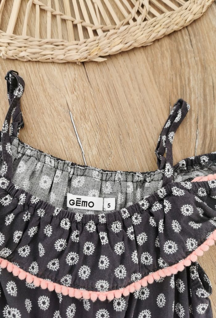 Combipantalon bohème noire à imprimé Gémo 5 ans - photo numéro 2