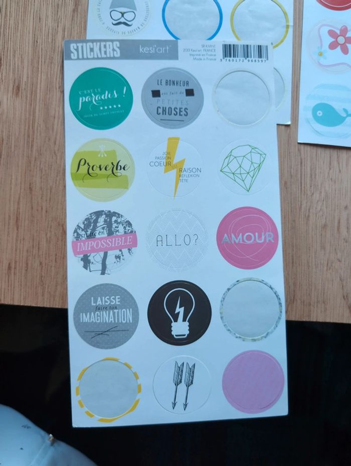 Lot de 3 planches de stickers - photo numéro 4