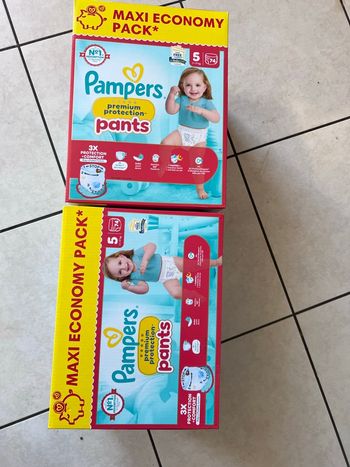 2 pampers premium pant 5  neuf 