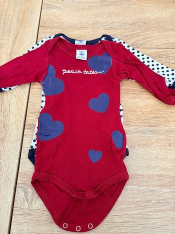 Lots de 2 bodies 3 mois 